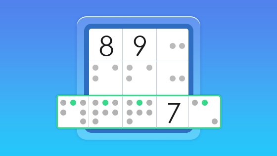 sudoku app with auto candidate mode